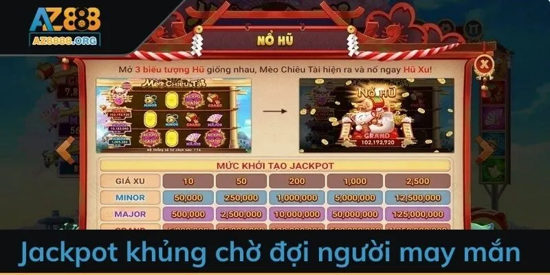 Jackpot khủng chờ đợi người may mắn bùng nổ